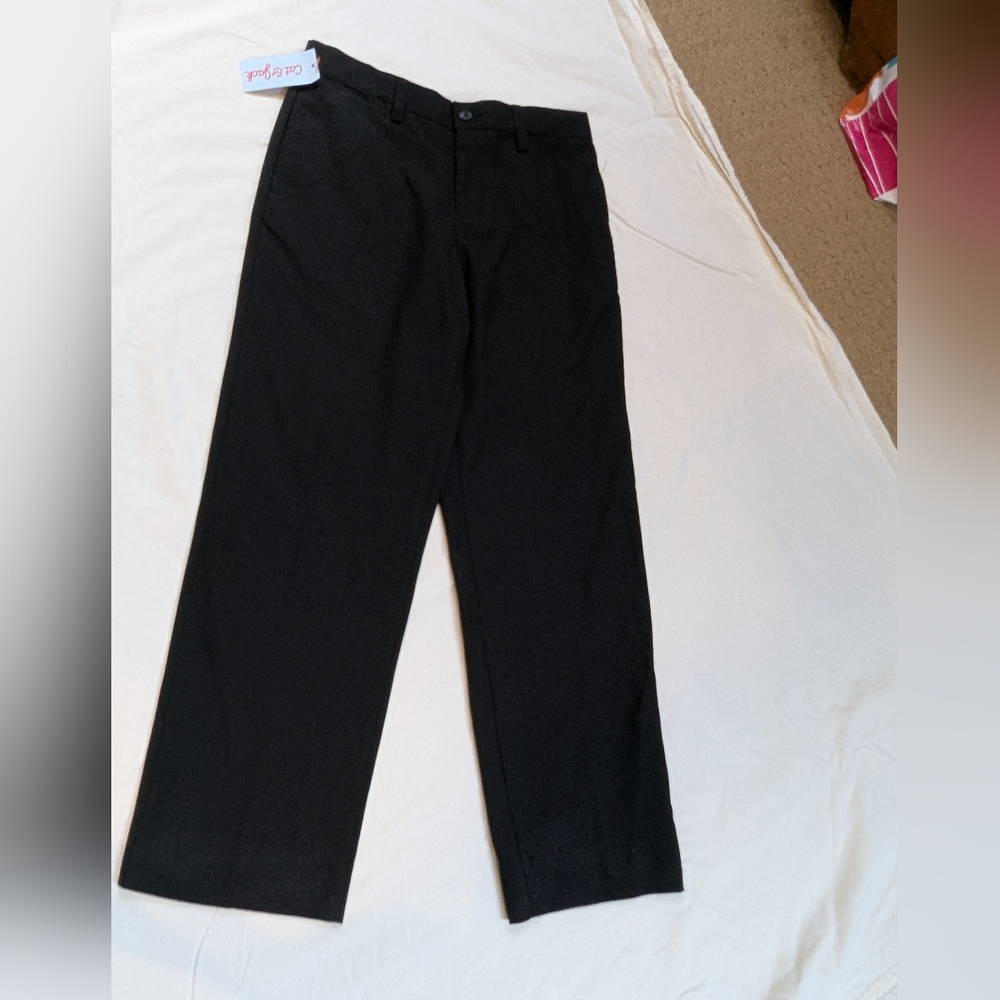 NWT Cat and Jack Classic Black Trousers